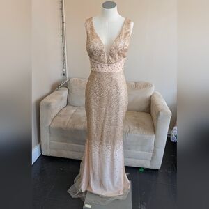 Elegant Sequin Evening Gown